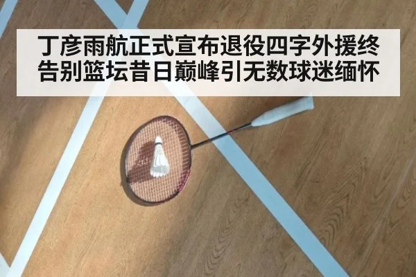 丁彦雨航正式宣布退役四字外援终告别篮坛昔日巅峰引无数球迷缅怀